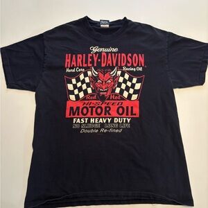 2011 Harley-Davidson devil racing Y2K shirt
